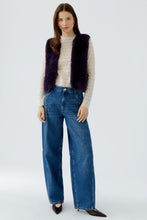 OUI Faux Fur Knitted Waistcoat