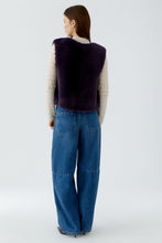 OUI Faux Fur Knitted Waistcoat
