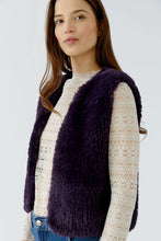 OUI Faux Fur Knitted Waistcoat