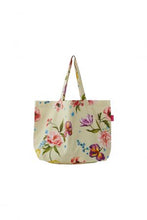 Floral Print Canvas Tote Bag
