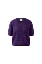 Cashmere Short Sleeve Knit - Purple
