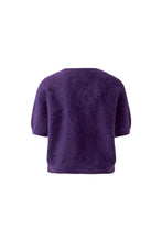 Cashmere Short Sleeve Knit - Purple