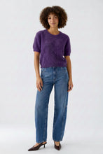 Cashmere Short Sleeve Knit - Purple