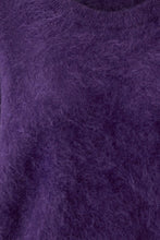 Cashmere Short Sleeve Knit - Purple