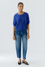 Royal Blue Cashmere Short Sleeve Jumper