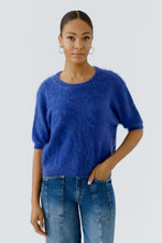 Royal Blue Cashmere Short Sleeve Jumper