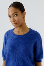 Royal Blue Cashmere Short Sleeve Jumper