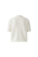 Bow Detail Short Sleeve Knit - Gardenia