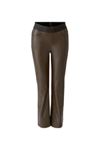 Chocolate Faux Leather Trousers