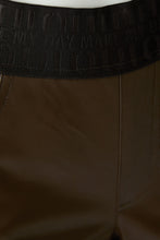 Chocolate Faux Leather Trousers