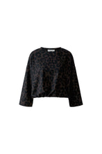 Monochrome Leopard Print Top