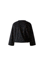 Monochrome Leopard Print Top