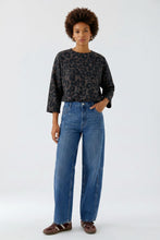 Monochrome Leopard Print Top