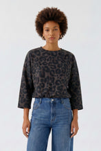 Monochrome Leopard Print Top