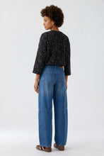Monochrome Leopard Print Top