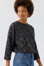 Monochrome Leopard Print Top
