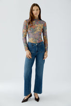 Vintage Floral Mesh Top