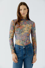 Vintage Floral Mesh Top