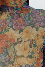 Vintage Floral Mesh Top