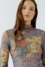 Vintage Floral Mesh Top