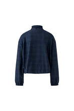 Navy Check Utility Zip Jacket