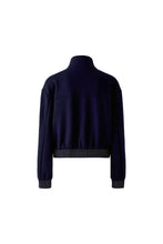Navy Zip-Front Jersey Jacket