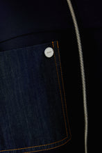 Navy Zip-Front Jersey Jacket