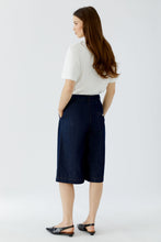 Dark Wash Denim Culotte Shorts