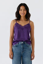 Plum Lace Trim Cami