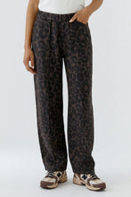 Leopard Print Wide Leg Trousers