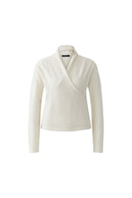 Wrap Style Knit Jumper - Gardenia