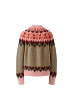 Pink Patterned Knit Jumper