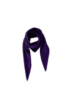Knitted Triangle Scarf - Violet