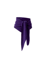 Knitted Triangle Scarf - Violet