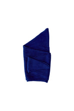 Knitted Triangle Scarf - Royal Blue