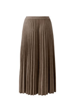 Taupe Pleated Midi Skirt