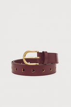 Cut It Out Heart Belt - Deep Burgundy