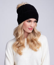Alora Beanie with Faux Fur Pom