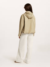 Detachable Hood Tie-Front Jacket