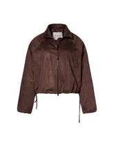 Cropped Faux Suede Jacket