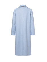 Powder Blue Tailored Long Coat