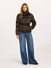 High Neck Puffer Jacket with Concealed Hood