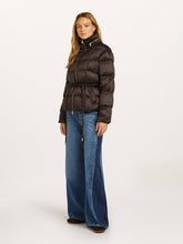High Neck Puffer Jacket with Concealed Hood