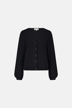 Molly V-Neck Cardigan - Black