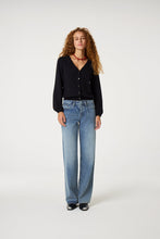 Molly V-Neck Cardigan - Black