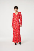 Mila Top - Red Tulip Fever