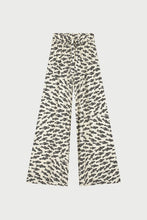 Fish Print Wide-Leg Trousers