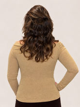 Gold Shimmer Bardot Top