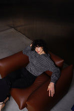 Textured Grey Knit Cardigan