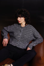 Textured Grey Knit Cardigan